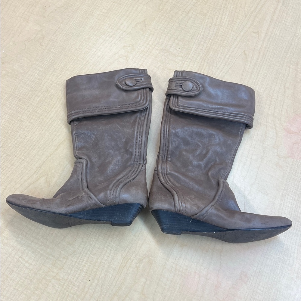Migliorini Brown Leather Women's Boots Size 8